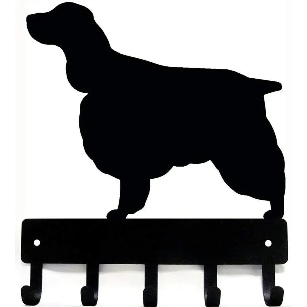 English Springer Spaniel - Nyckelhållare & Hundkoppelhängare Halldekoration Hemmet Tolvtumsväggkonst Hund