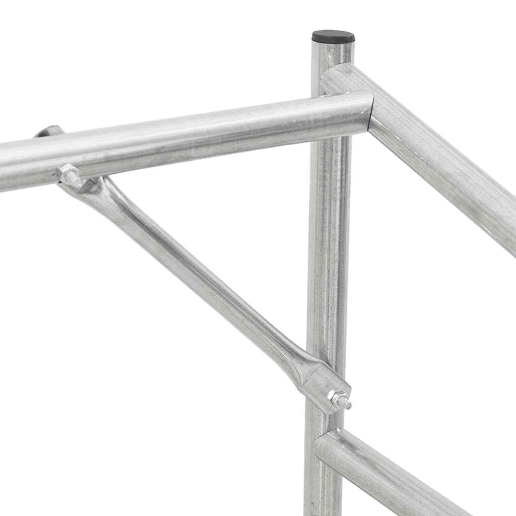 Firewood Rack with Rain Cover 151 x 80.5 x 110.5 cm Galvanized Steel