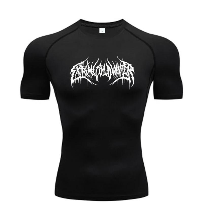 Clothing Fitness Summer Compression Sweatshirt Short Sleeve Men s Running Quick-Dry Top Gym Workout Bodybuilding T-Shirt L