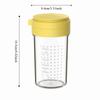 Rotatable Lid Grated Cheese Bottle Dustproof Barbecue Seasoning Jar Cheese Sprinkler  Cumin Powder