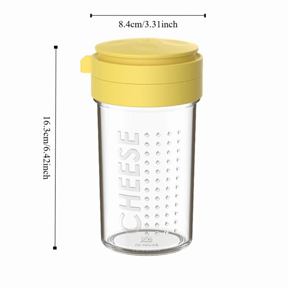 Rotatable Lid Grated Cheese Bottle Dustproof Barbecue Seasoning Jar Cheese Sprinkler  Cumin Powder