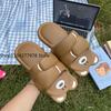 Fashion EVA Ugly Cute Funny Women's Slippers Bear Summer Sandals Fashion Versatile Lightweight Bathroom Bath Non-slip Slippers Ins 2025