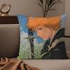 Anime B-Bleach Pillow Case Silky Elegant Comfort Sofa Bed Invisible Zipper