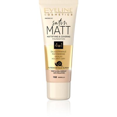 Eveline Satin Matt Foundation 102 Vanilla 30Ml
