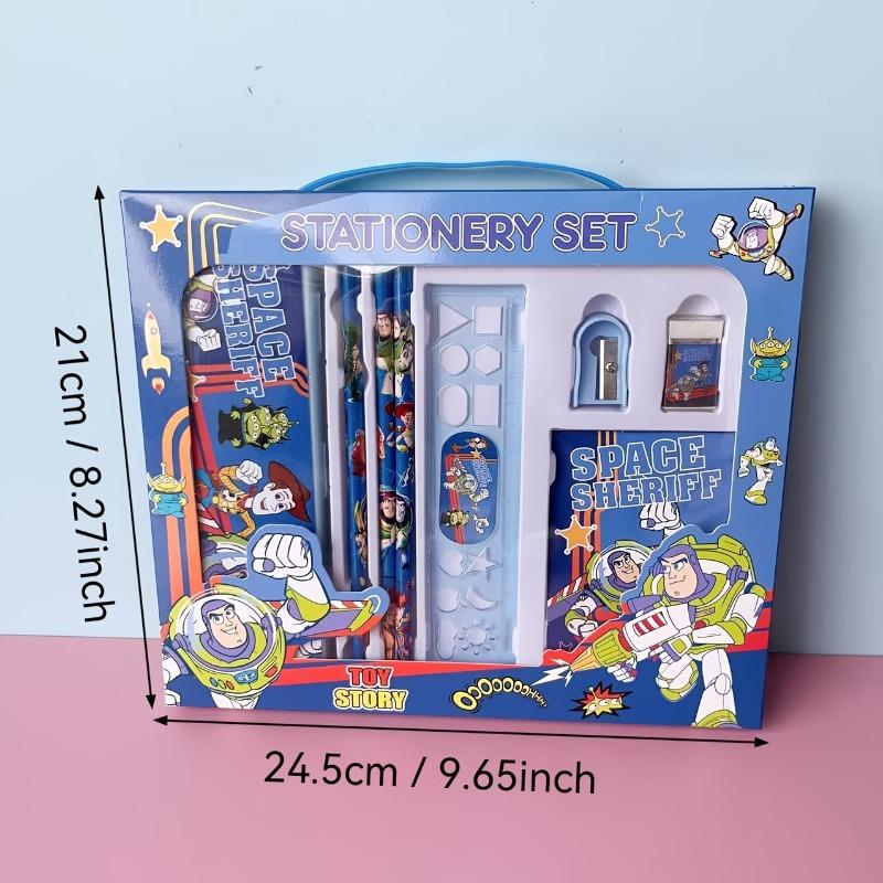 Disney Stationery Set Including Cartoon Design Gift Box Notebook Pencil Ruler Marker Box Etc Creative Art Supplies and Office Supplies Gift Set