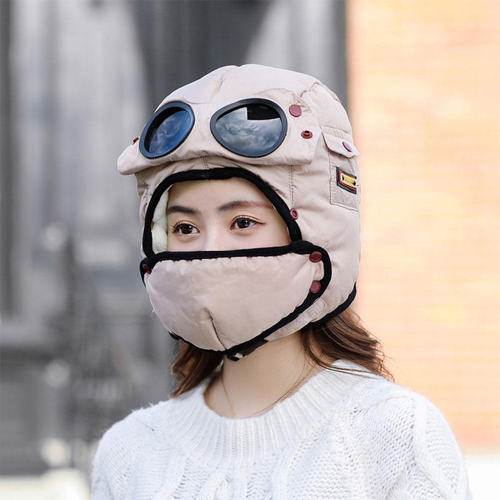 Winter Cycling Glasses Ear Protection Face Protection Hat Thickened Wind-proof Hat