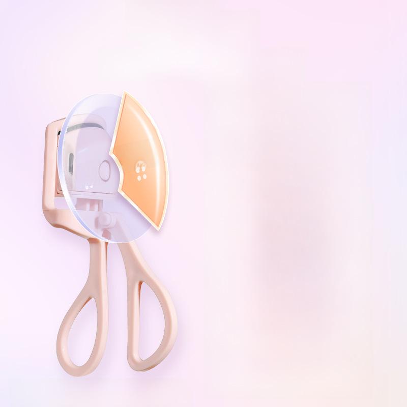 "Upgraded USB Rechargeable Electric Mini Eyelash Curler with Temperature Control"