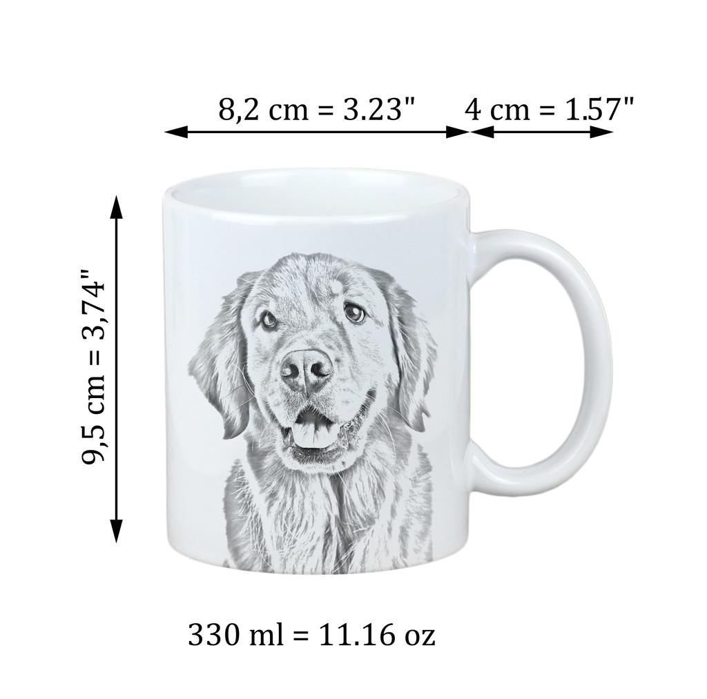 Golden Retriever - cup with a dog, personalized cup with a print, a classic gift for everyone from the Art-Dog brand