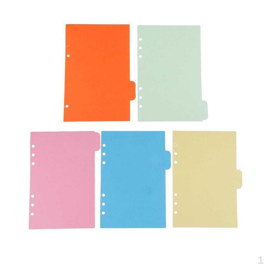 

5 Piece A5 Kraft Paper Planner Notebook Multicolor