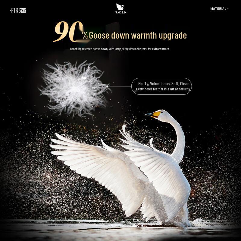 FIRS Men's 90% Goose Down Business Casual Straight-Leg Pants