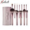 12-Piece Soft Grape Makeup Brush Set - Ideal for Foundation, Concealer, and Eyeshadow