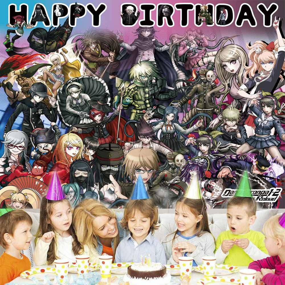 Danganronpa Party Decor Party Supplies Backdrop Banner Background Vinyl 7x5ft