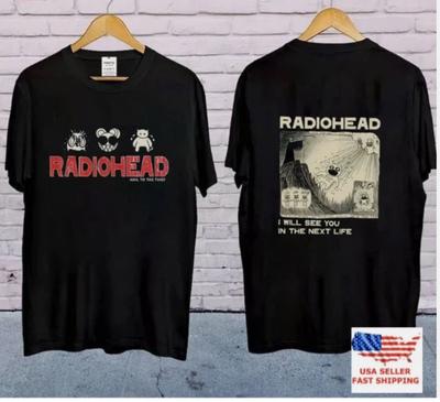 Radiohead Band Short Sleeve Two Sided T Shirt, Music, Retro, Gift For Fan Shirt Unisex T-Shirt