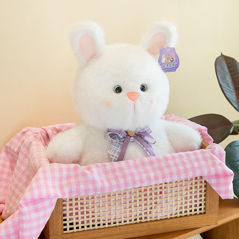 New Rabbit Soft Plush Toy Mink Rabbit Doll Soothing Accompany Students Rabbit Doll Children Gift
