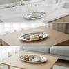 Mirror-Polished Silver Tray Elegant for Tabletop Entertaining, Everyday Home Use