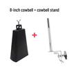 Percussion Metal Cowbell Set - 4" To 8" Drum Kit Accessories