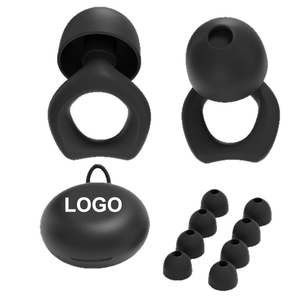 Noise Reduction Sleep Earplugs Silicone Ear Plugs Sound Insulation Sleep Earplugs Reusable Noise Reduction Earplugs Plastic&Binaural чёрный