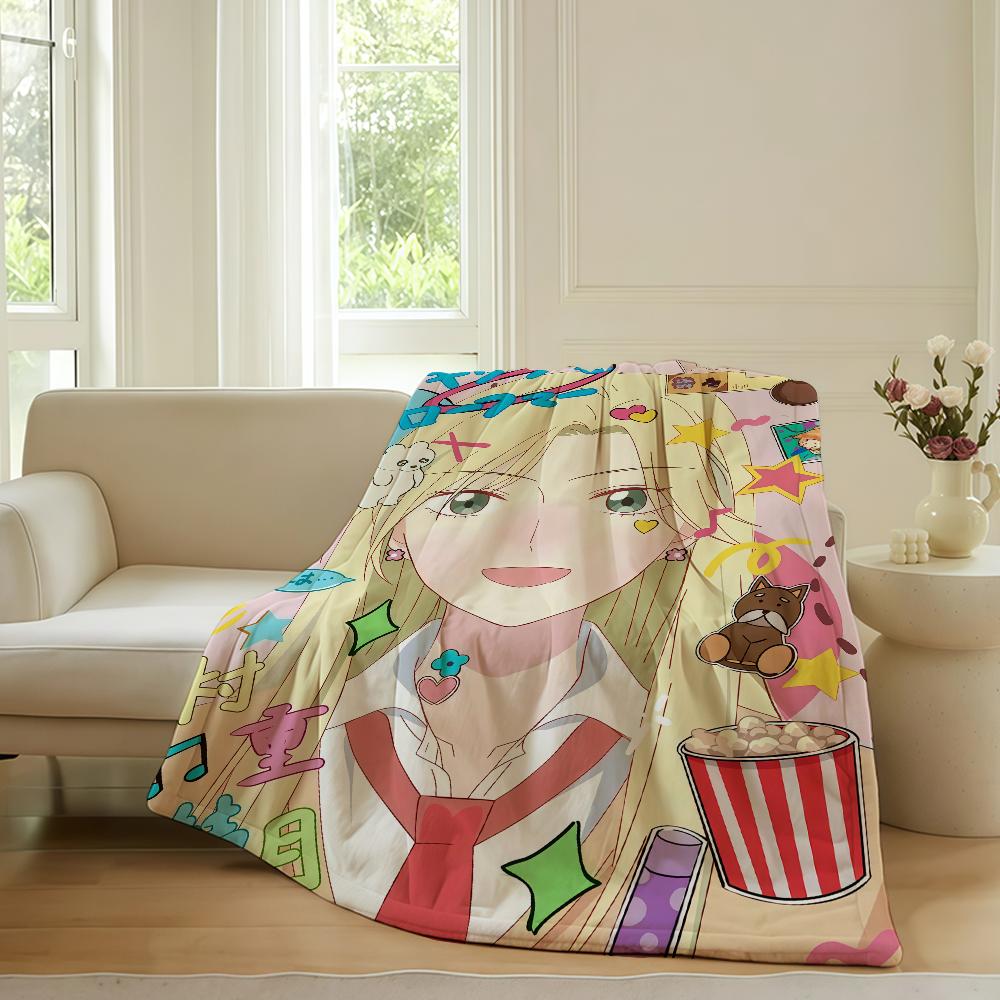 Love anime Skip and Loafer Blanket For Sofa Office Bed Plane Travel Sleep Read Relax Camping Soft And Warm 75x90cm