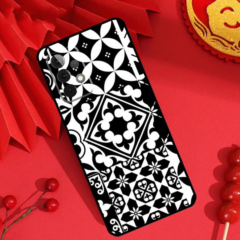 Moroccan Mosai Tile Pattern Case For Samsung Galaxy M21 M31 M35 M12 M13 M14 M15 M06 M16 M36 M56 M53 M32 M52 M55 M34 M54