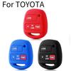 3 Buttons Silicone Car Key Case For TOYOTA Avensis Camry Corolla For Lexus ES330 RX330 GS300 Fob Protect Remote Key Shell