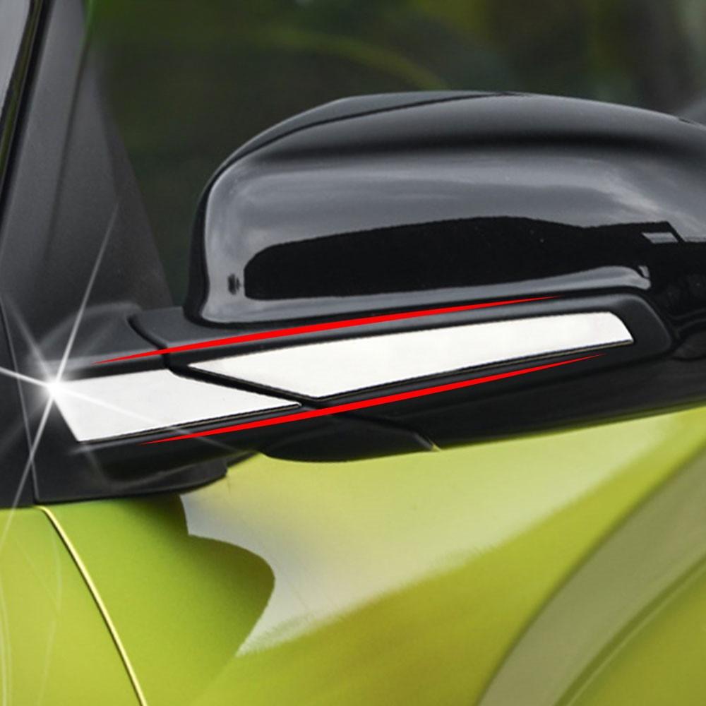 4pcs Car Rearview Mirror Mouldings Strips Cover Trim for Hyundai Encino Kauai Kona 2017-2020 SUV Car Styling Accessories