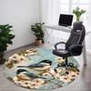 1pc Bird-patterned Chair Carpet for Office, Non-slip, Soft and Durable Rug, Perfect for Office, Living Room Yy251103189