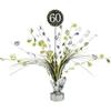 Centerpiece - Palm Tree - 60 Years - Silver - Gold - Elegant Cascading Bouquet