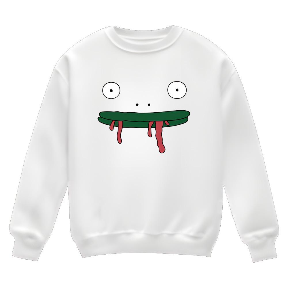 

Smiling Friends Merch Sweatshirt Clothes Mr. Frog Is Back Graphic Pullovers Fashion Creative Gifts Unisex Long Sleeve Streetwear XXXL білий