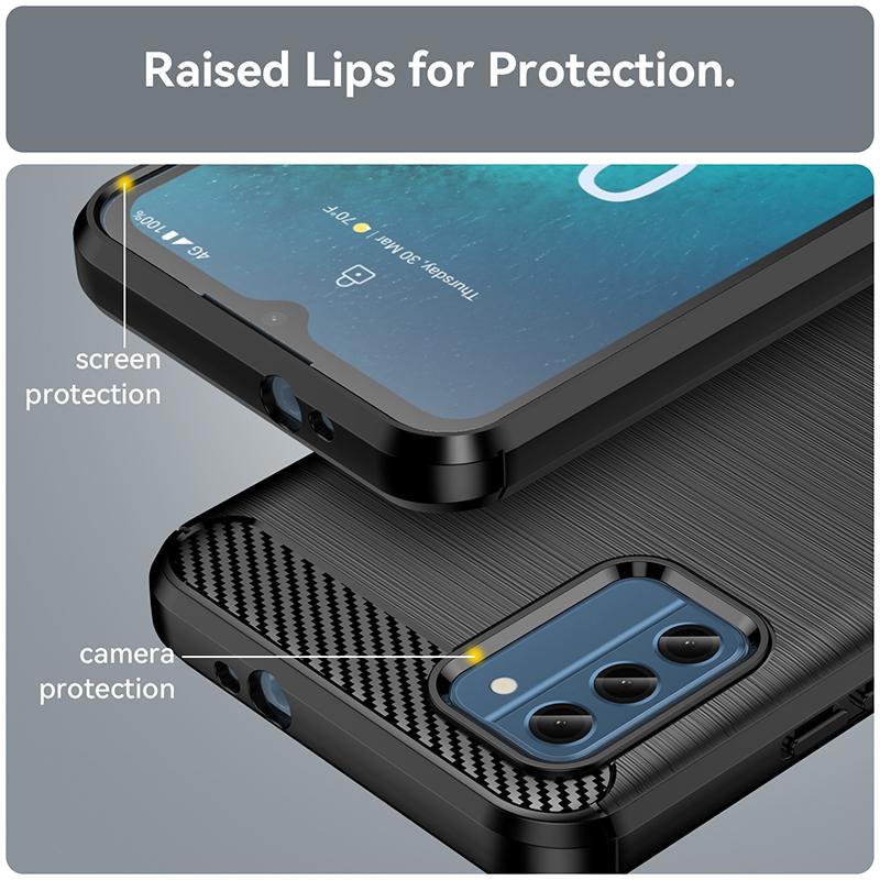 New Phone Case For Nokia 1 2 3 4 5 6 7 8 For Nokia 5.4 6.1 7.2 8.1 8V Silicone Solid Color Fall and Collision Protection Cover