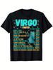 Men'S Vintage Virgo Facts Zodiac Queen Graphic T-Shirt 100% 180Gsm Relaxed Fit Unisex Tee With Hum