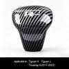 Carbon Fiber Car Gear Head Shift Knob Handle Cover Trim Sticker For VW Golf Polo GTI Tiguan R-Line Passat Santana Variant Jetta BH4