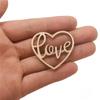 50pcs Heart Wooden Ornament Heart Slices Embellishments Love Shaped Decorative Hanging Tags for Crafts Valentines Day Wedding