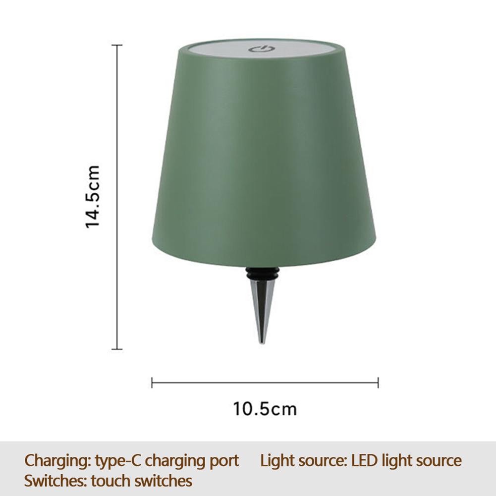 Wireless Bottle Lamp Touch Control LED Wine Bottle Base Rechargeable Vases Led Light Bar Dining Mushroom Lamp Home Room Decor
