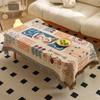 Cotton Yarn Tassel Dining Table Cloth Bohemian Style Double Printed Tablecloth Home Decoration Multifunctional Cover Cloth Towel