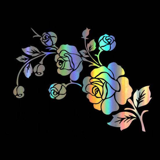 Car Styling Anti Head Waterproof Scratch Horse Laser Reflective Sticker Decal