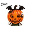 Spooky Showcase Decorations Halloween Pumpkin Ghost Bat Skull Figurine  Cute Resin Seasonal Interior Ornament Tabletop Ornaments for Home Party Shelf