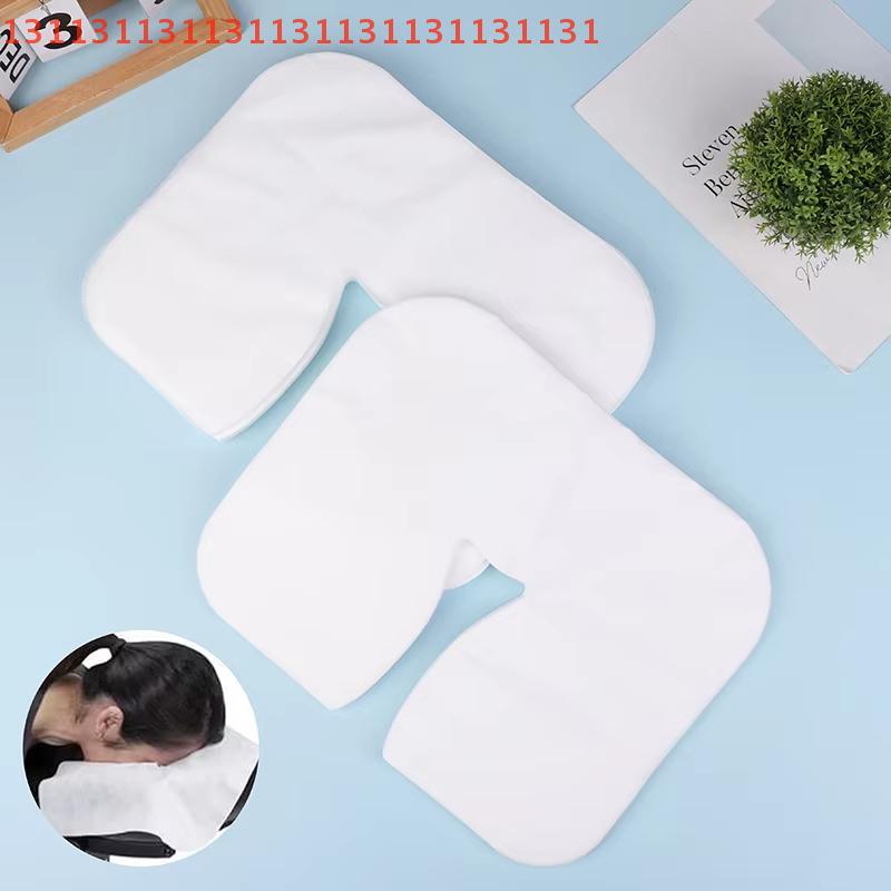 Headrest Cushion for Beauty SPA Massage Facial Care Supplies Microfiber U-Shaped Head Pad Towels Thickened Facial Pillow Covers