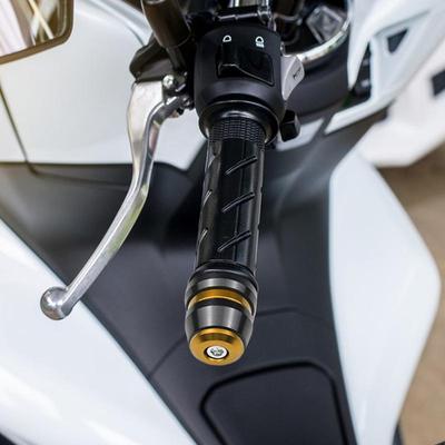 Motorcycle Grip Plug 7/8'Aluminum Alloy Powersports Bar Ends Lightweight Motorcycle Bar End Plugs Enhances Riding Stability &