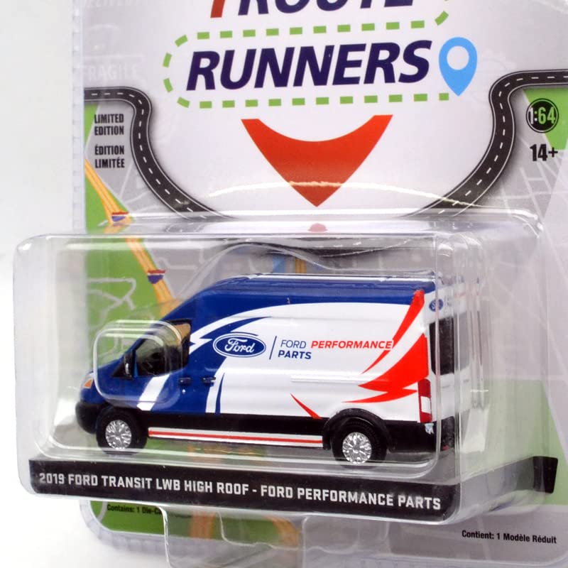 GREENLIGHT Scale Route Runners Series 4 Ford Transit LWB High Roof Ford Performance 164 "2019 - Parts"