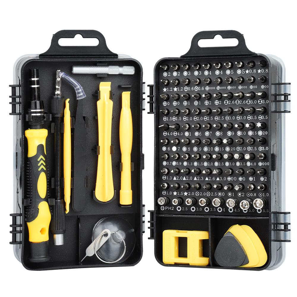 115-in-1 Carbon Steel Multi-Purpose Clock & Phone Repair Screwdriver Set