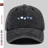 Pc Pcs Color Block Heart Print Baseball Cap for Men  Women  Adjustable Snapback Trucker Hat Lightweight Breathable Suitable