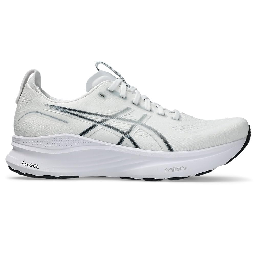 Asics Offizieller Store Exklusiv 32 Laufschuhgröße Silber GEL-KAYANO Schuhe, Herren, 25.5, 2E, Weiß/Rein