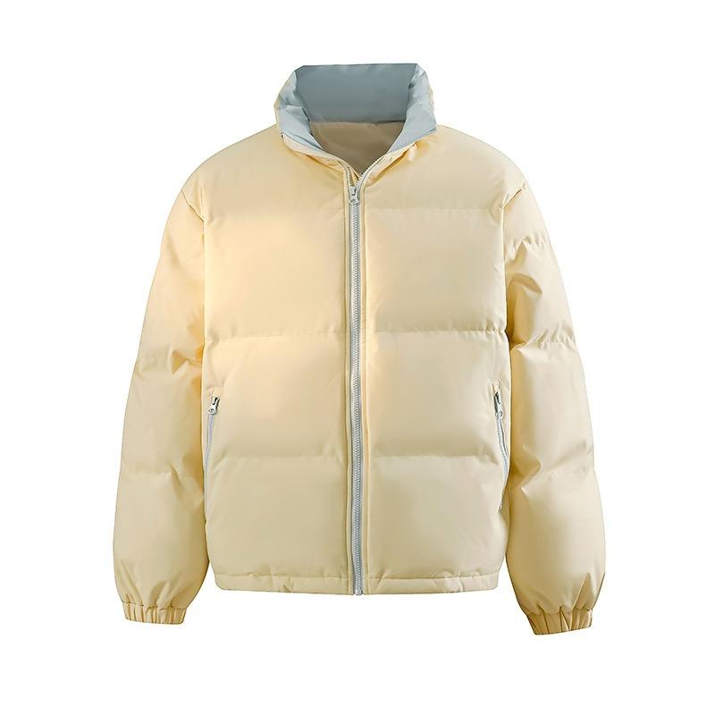

Padded-on women s autumn and winter coats, new thickened padded jackets, couple s bread clothes, stand-up collar padded jackets. 2XL