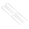 Garden Staples Galvanized U Shaped Garden Fencing Peg for Greenhouses Lawns Gardens