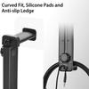 Rotatable Under Desk Earphone Stand Adjustable Headphone Organizers  Headphone Storage