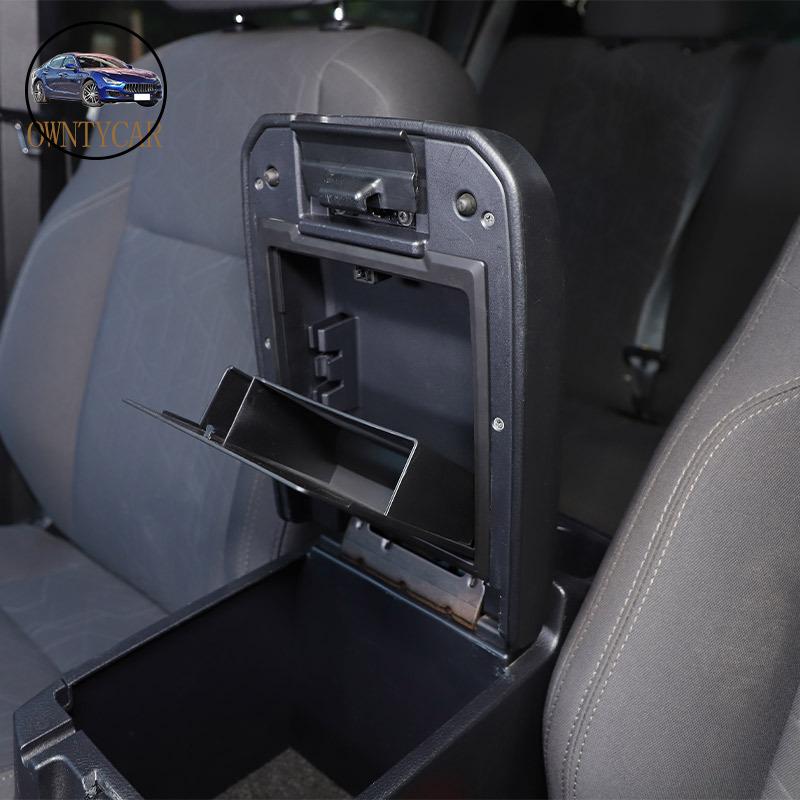 For Toyota Tacoma 2016- ABS Matte black Central Control Armrest Box Hidden Storage Box Privacy Storage Box Car Accessories