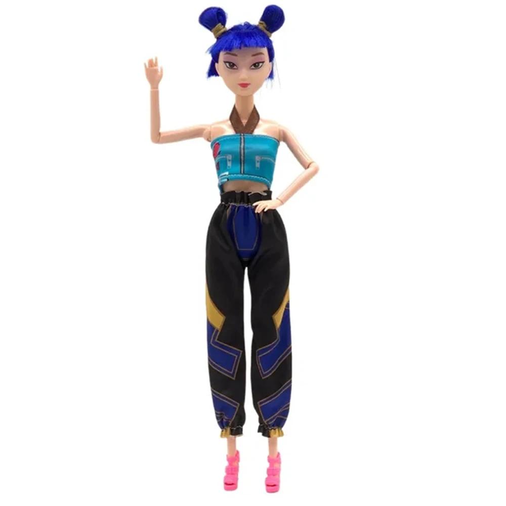 New  K-Pop Demon Hunters Anime Kpop Girl Group Cartoon Rumi Zoey Mira Action Figures  Figurines Model Dolls Gift