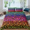 Leopard Bedding Set Queen King Soft Bedclothes Twin Bohemian Print Duvet Cover with Pillowcase Polyester Quilt Cover for Adults