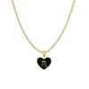 Contemporary Zodiac Heart Necklace With Layered Chain Perfect For Fashionable Women