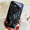 Hartowane Szklane Etui Na Telefon VIVO V60 Lite V60Lite Pokrowiec Fajne Malowany Wilk Lew Odporne Na Wstrząsy Etui Na Vivo V 60 Lite Obudowa Funda